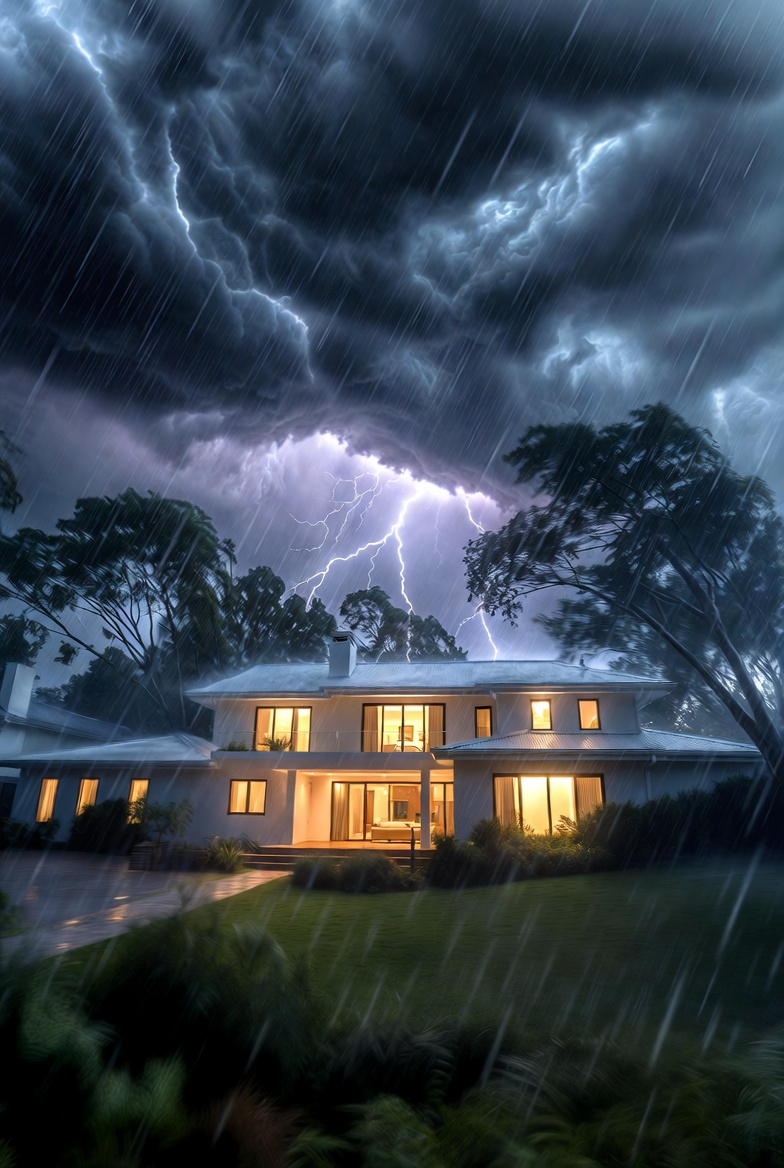 Whole home standby generator installation